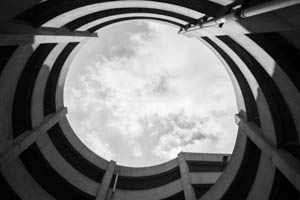 Sky through a Building