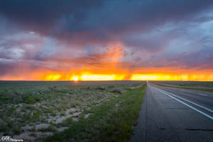 Sunset outside Roswell, NM